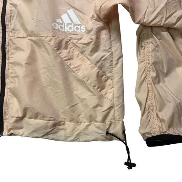 Adidas‎ x Zoe Saldana Women's Lightweight Hooded Windbreaker Jacket Size S - Picture 2 of 9